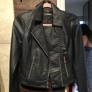 Dark blue jean jacket